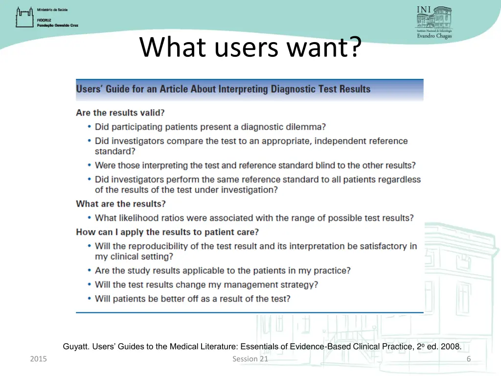 what users want