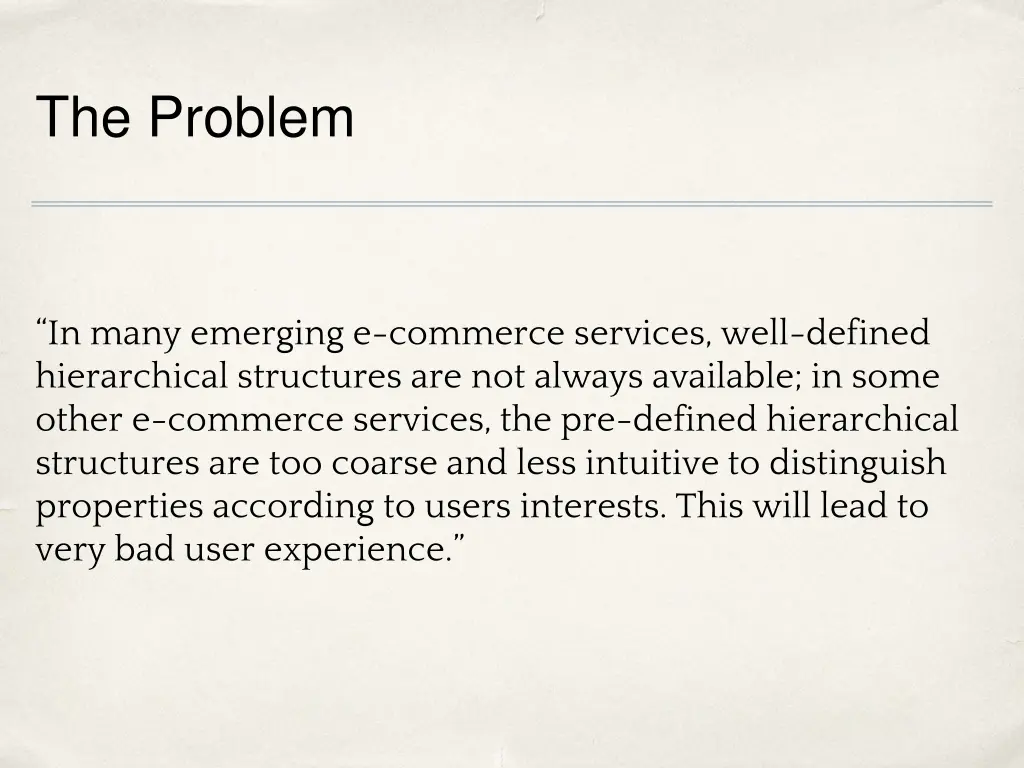 the problem