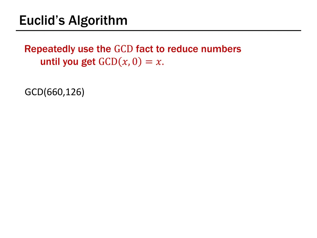 e uclid s algorithm