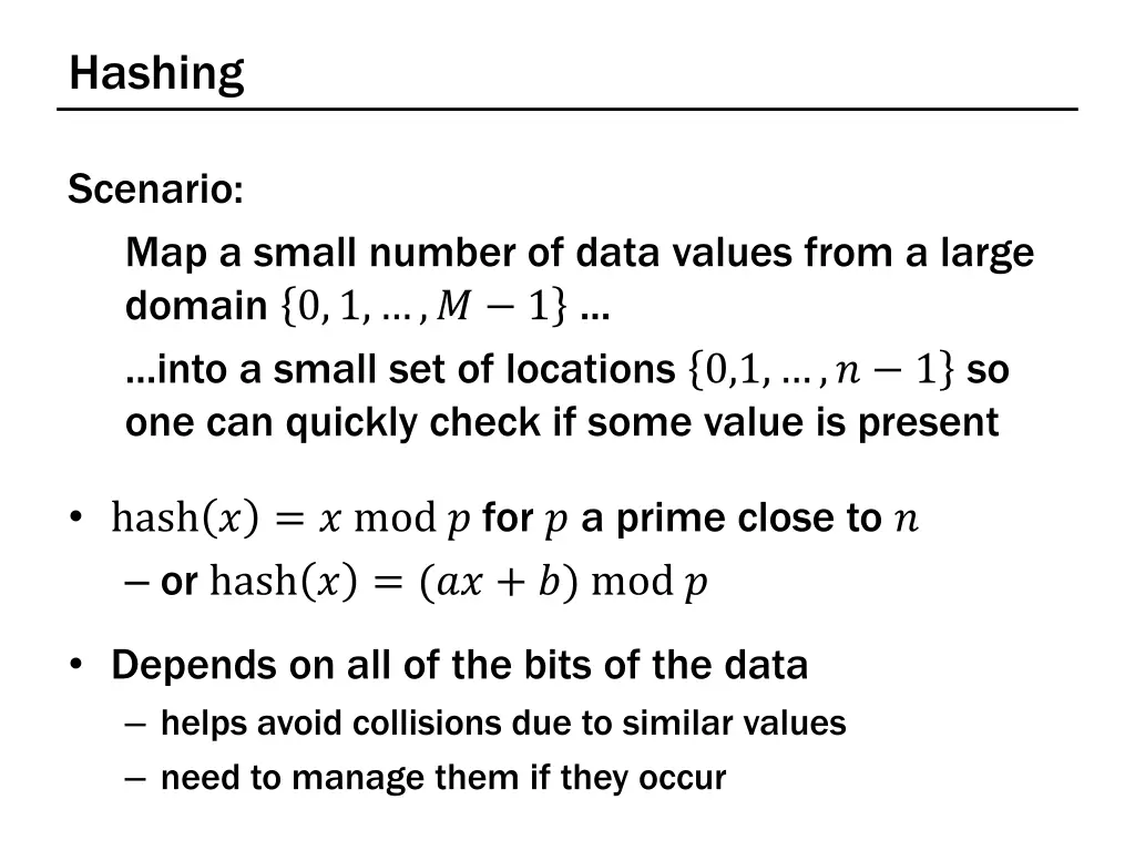 hashing