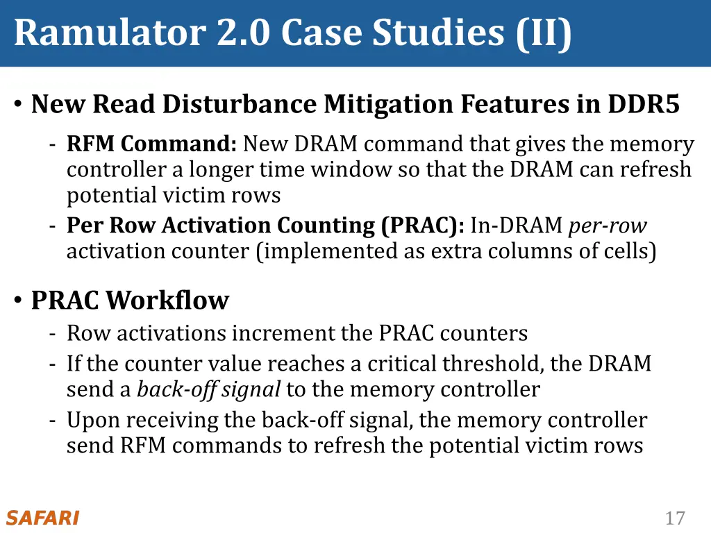 ramulator 2 0 case studies ii