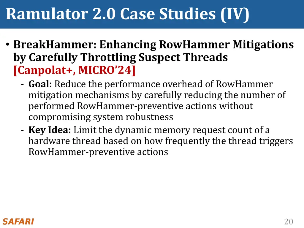 ramulator 2 0 case studies iv