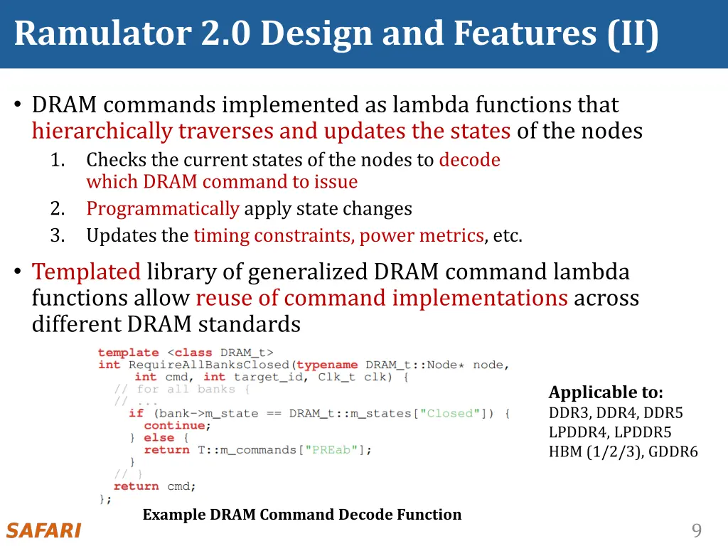 ramulator 2 0 design and features ii