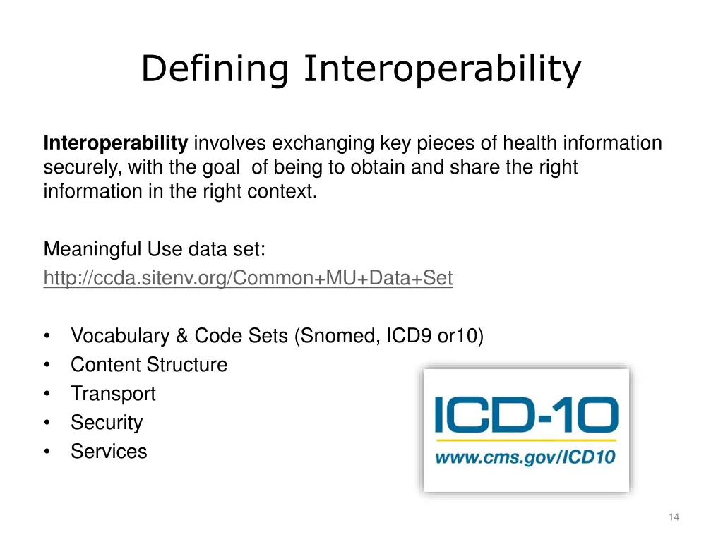 defining interoperability