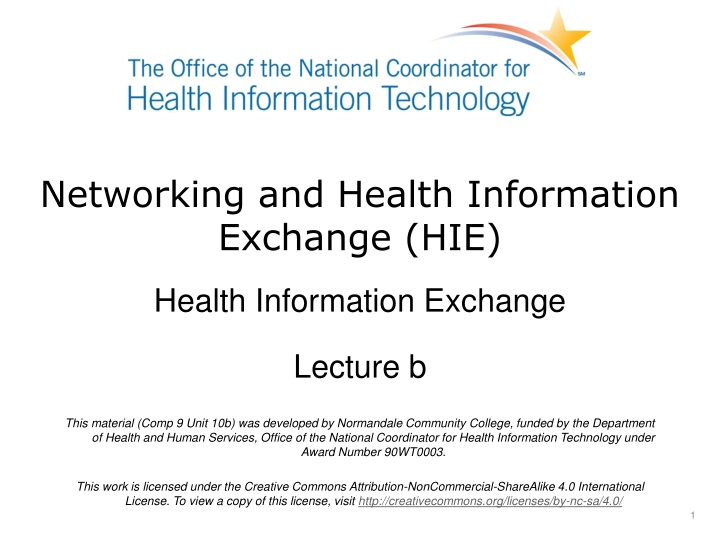 networking and health information exchange hie