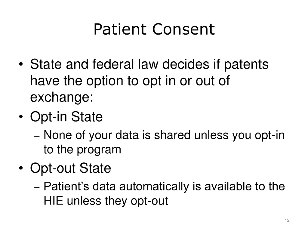 patient consent
