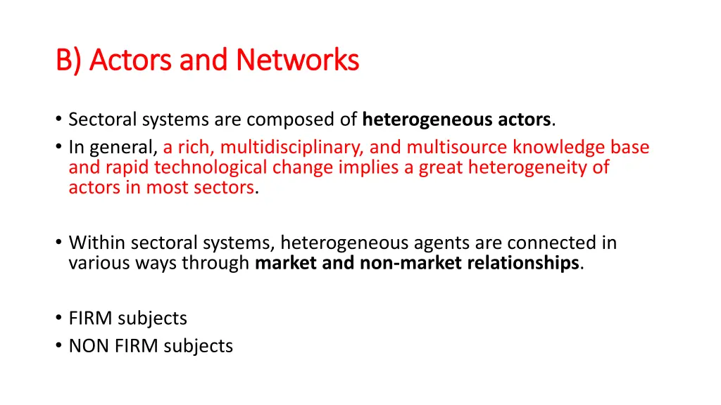 b actors and networks b actors and networks