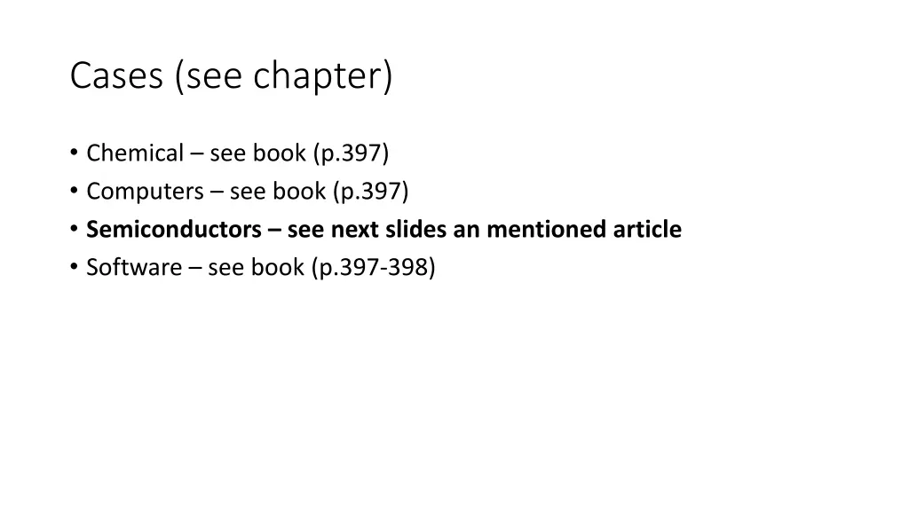cases see chapter