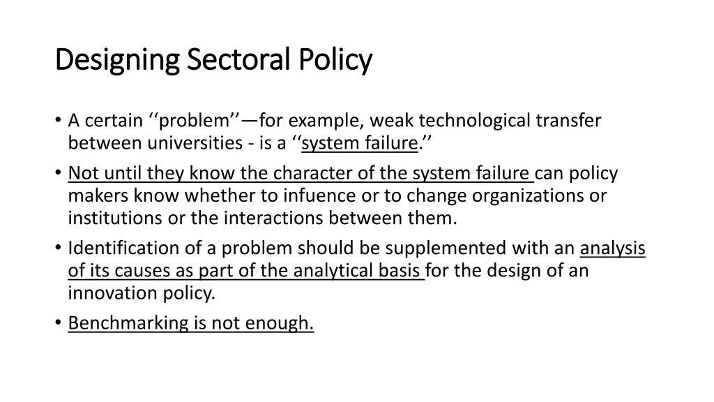 designing designing sectoral