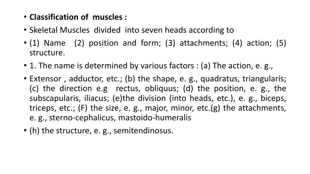 classification of muscles skeletal muscles