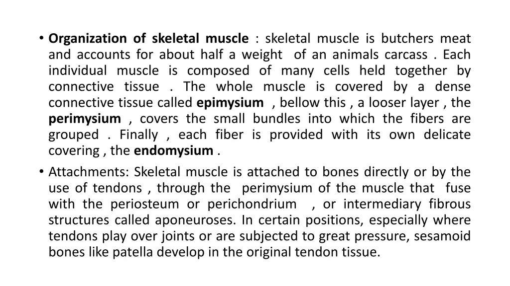 organization of skeletal muscle skeletal muscle
