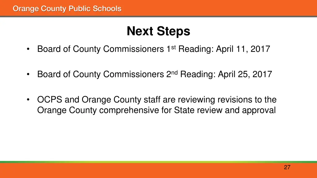 next steps