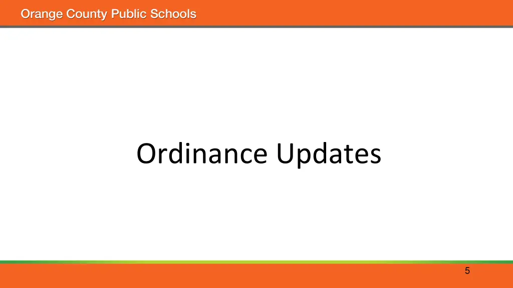 ordinance updates