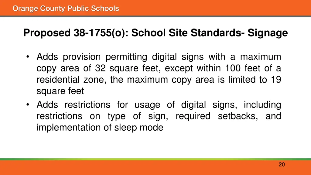 proposed 38 1755 o school site standards signage