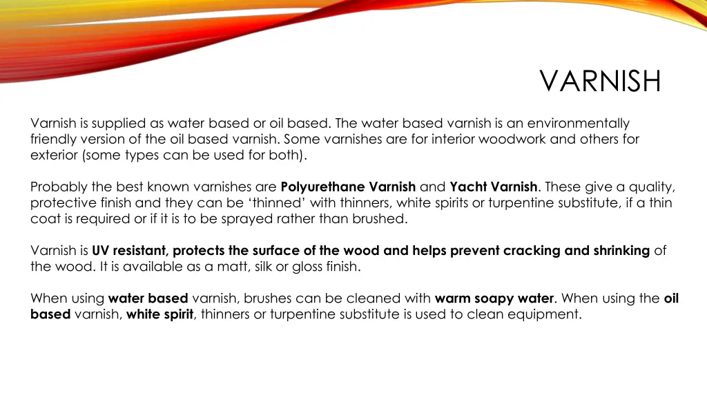 varnish