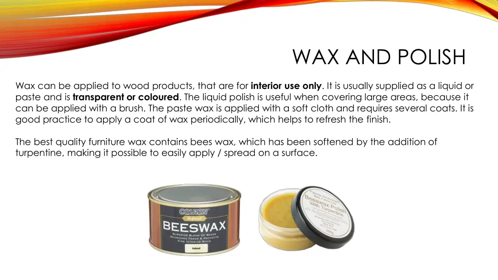 wax and polish