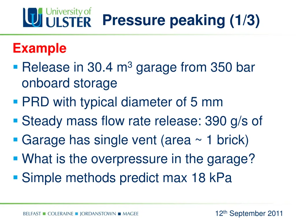 pressure peaking 1 3