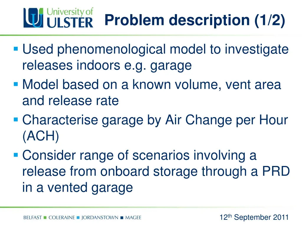 problem description 1 2