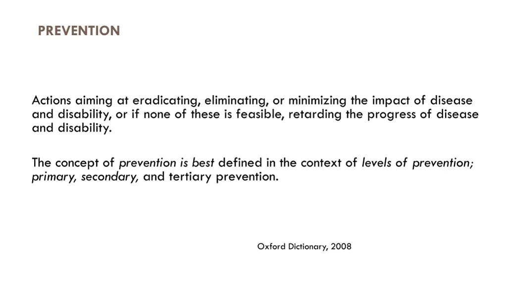 prevention 1