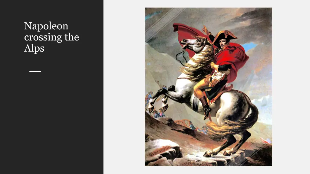 napoleon crossing the alps
