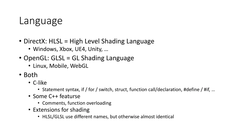 language