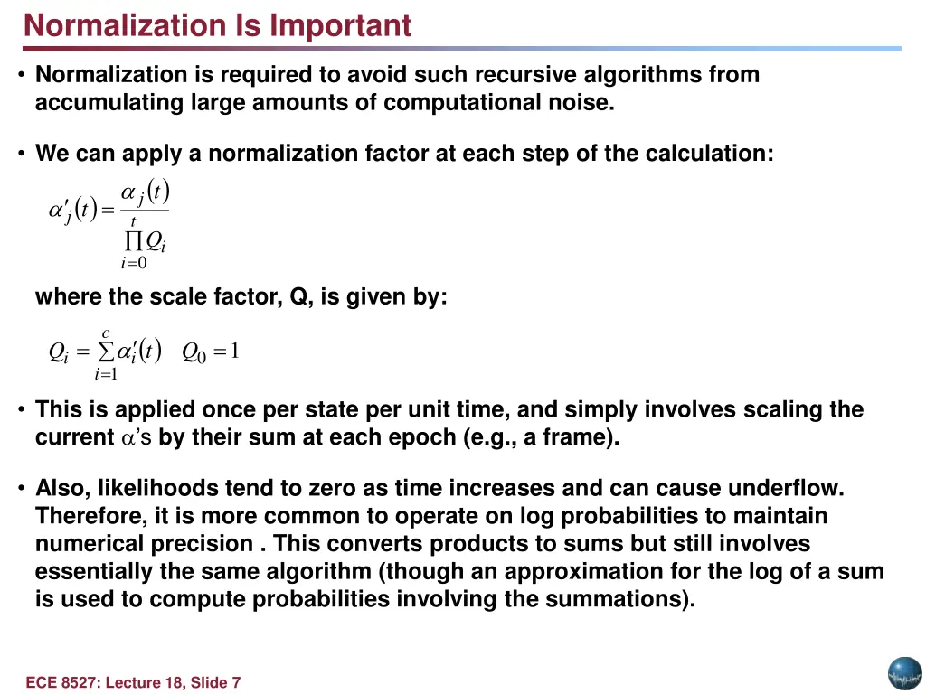 normalization is important