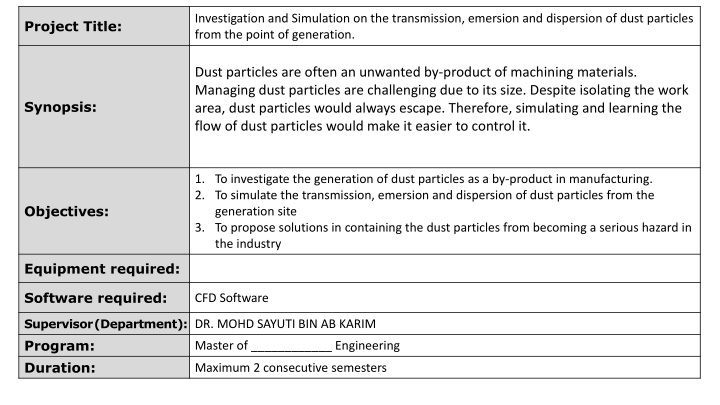 investigation and simulation on the transmission