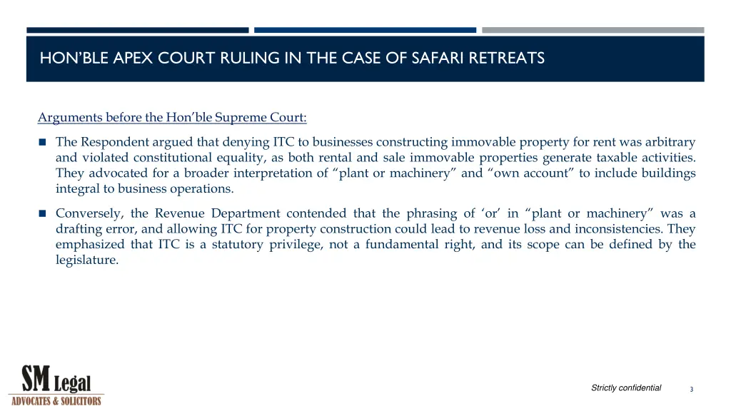hon ble apex court ruling in the case of safari 1