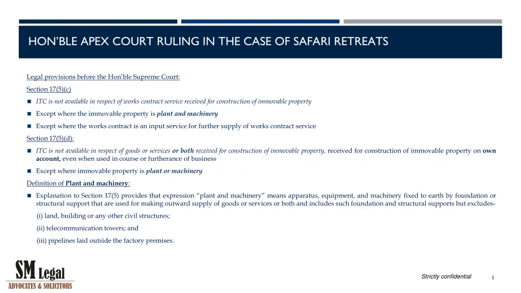 hon ble apex court ruling in the case of safari 3