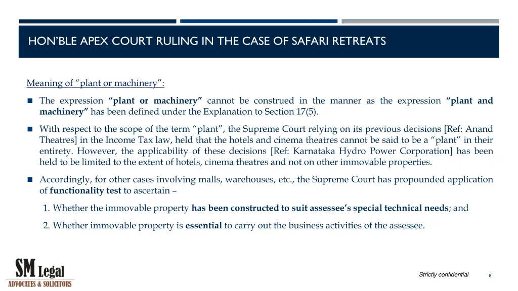 hon ble apex court ruling in the case of safari 6