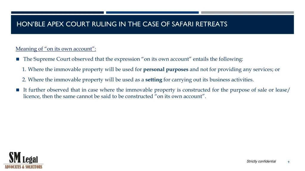 hon ble apex court ruling in the case of safari 7