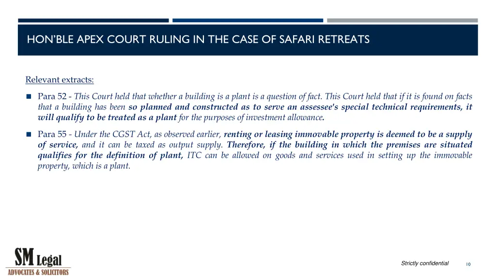 hon ble apex court ruling in the case of safari 8