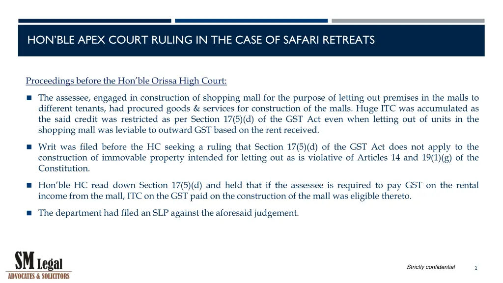 hon ble apex court ruling in the case of safari