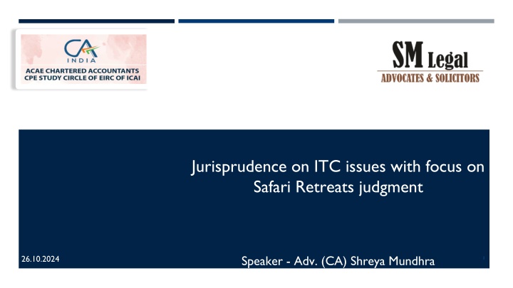 jurisprudence on itc issues with focus on safari