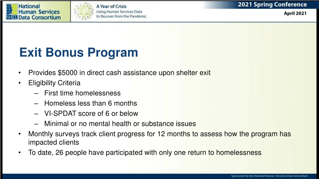 exit bonus program