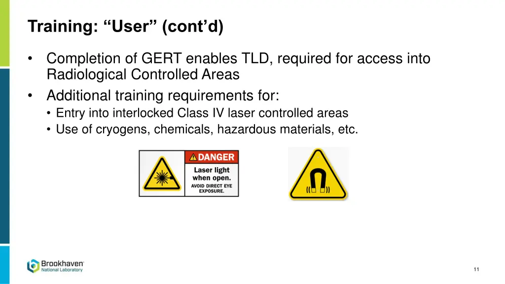 training user cont d