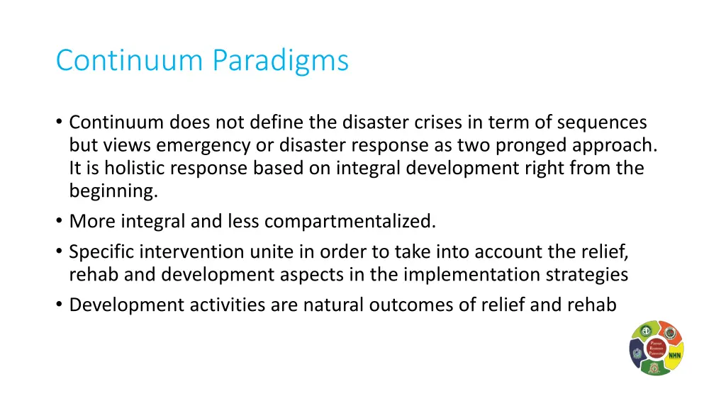 continuum paradigms 1