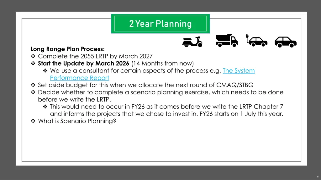 2 year planning