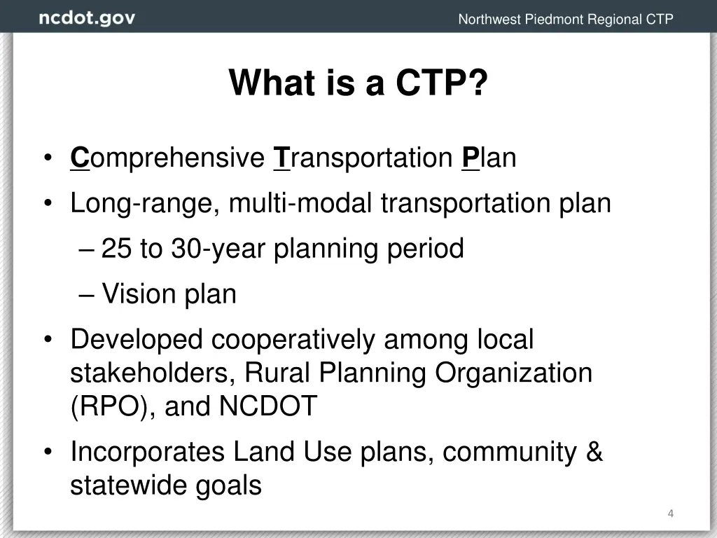 northwest piedmont regional ctp