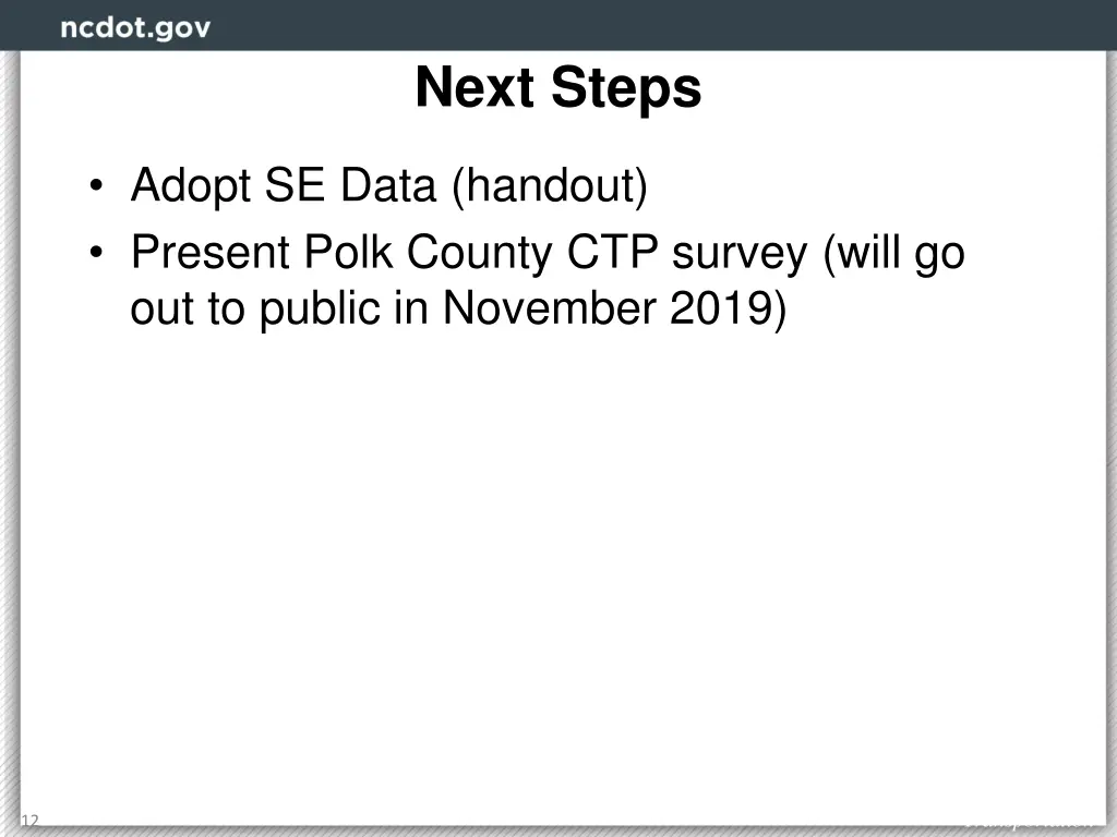 next steps
