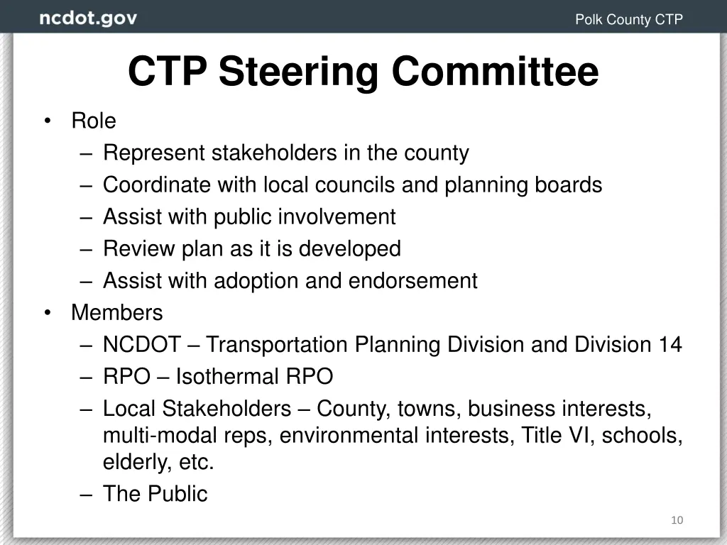 polk county ctp 6
