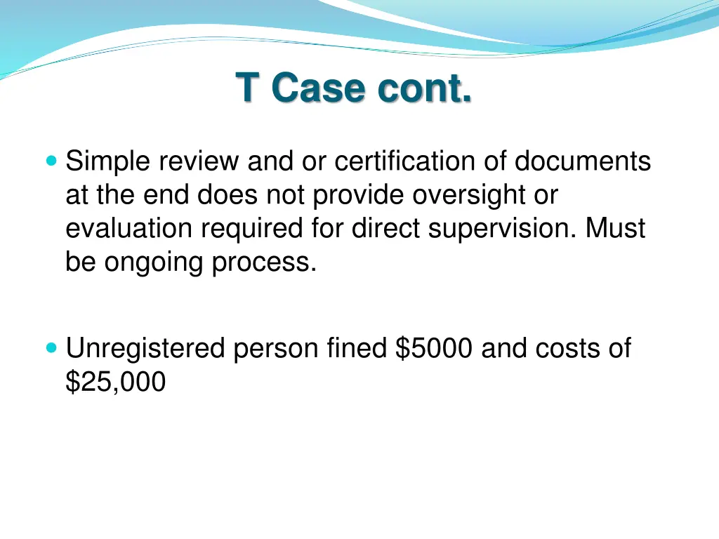 t case cont 1