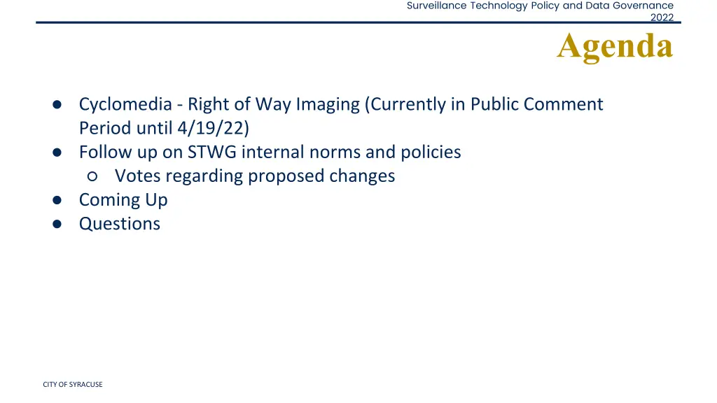 surveillance technology policy and data governance 1