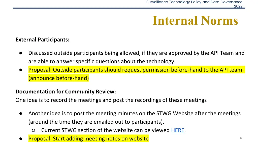 surveillance technology policy and data governance 8