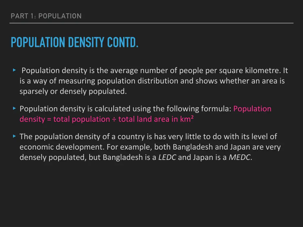 part 1 population 1