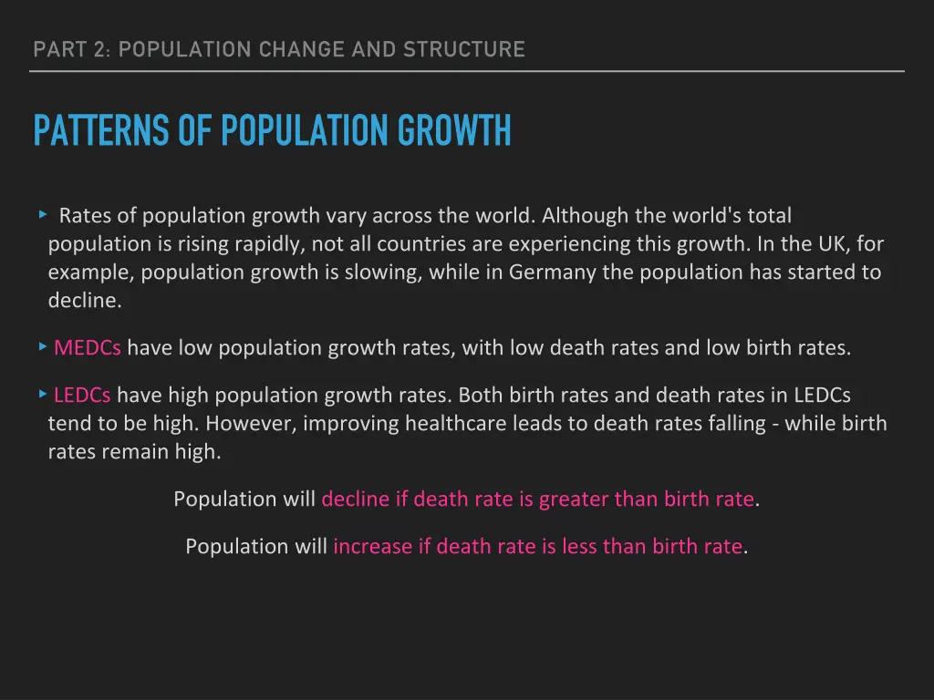 part 2 population change and structure 2