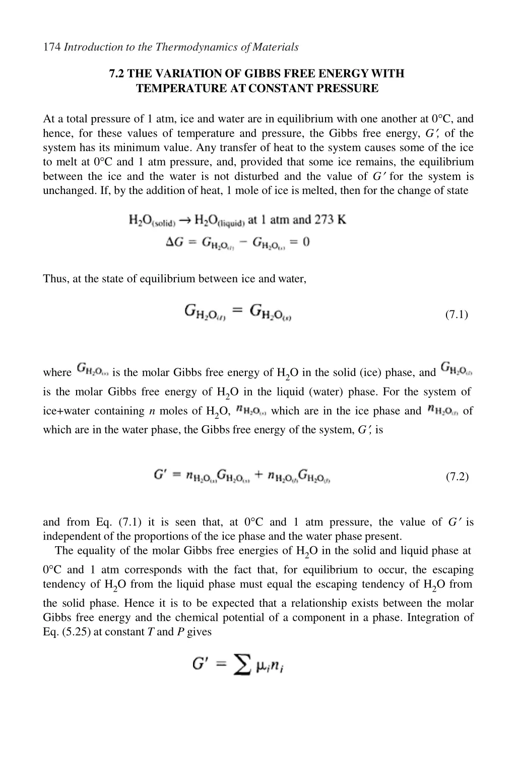 174 introduction to the thermodynamics ofmaterials