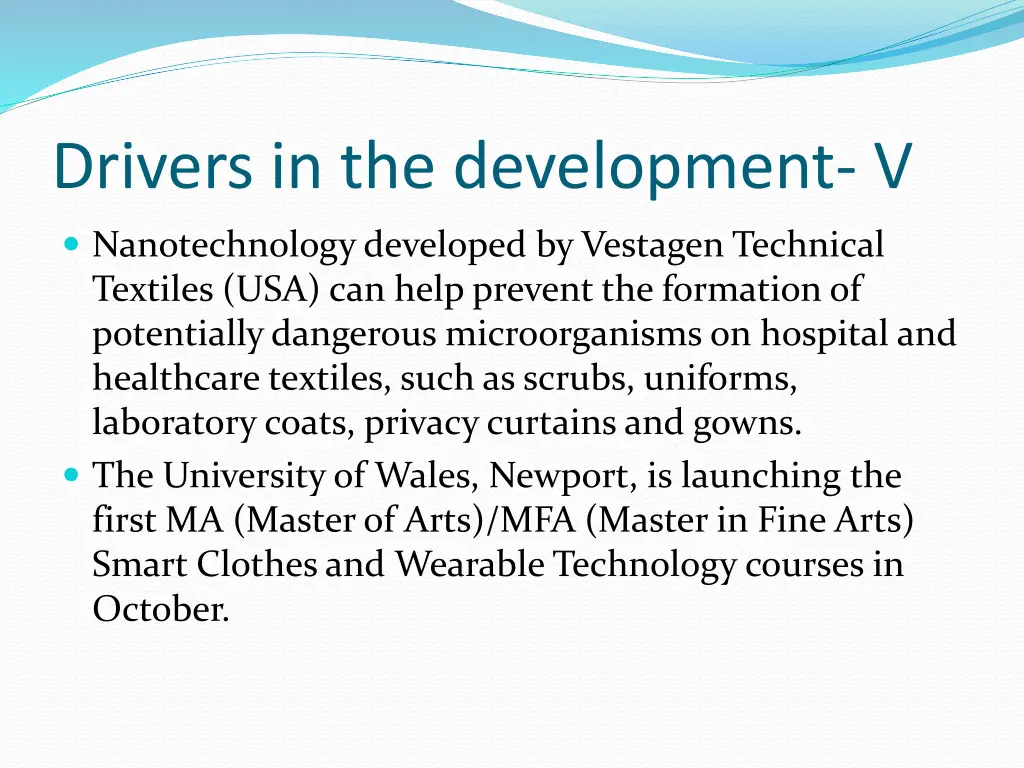 drivers in the development v