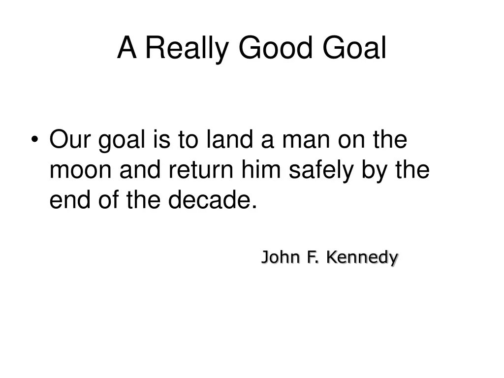 a really good goal