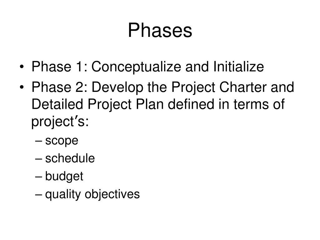 phases